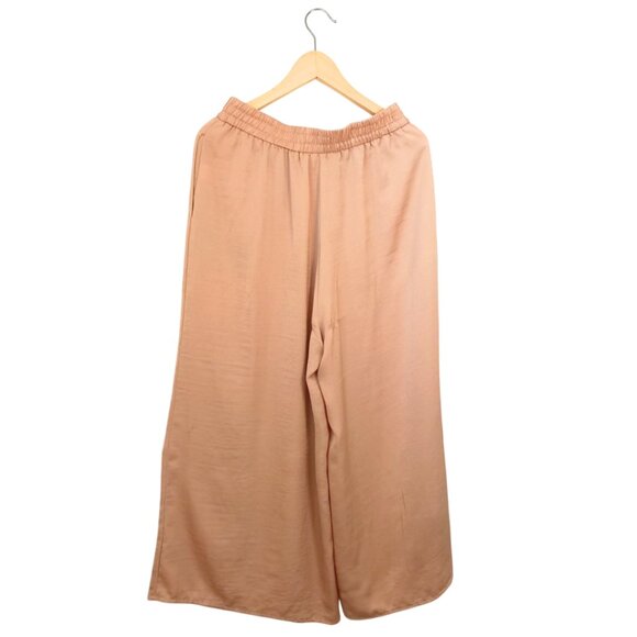 Elle Women’s Wide Leg Pants - Elastic Waist Relaxed Trousers, Size L - Picture 7 of 7